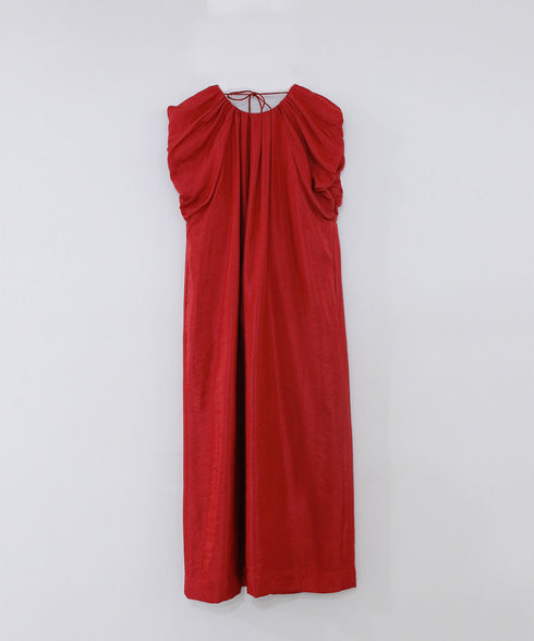 viscose satin balloon dress