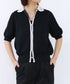 cotton nylon lace color knit cardigan