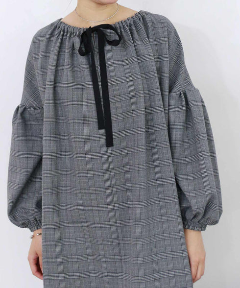 glen check 2way one-piece