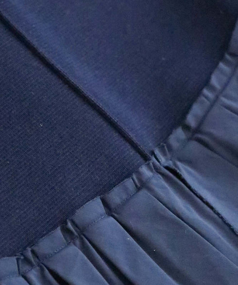 【10/23発売予定】layered taffeta knit jacket