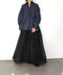 <8/28発売>denim tuck frill modern volume shirt
