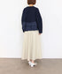 【10/23発売予定】layered taffeta knit jacket