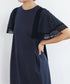 laced handkerchief sleeve one-piece