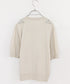cotton nylon code embroidery knit cardigan