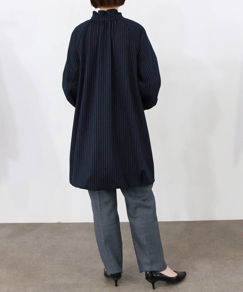 pleats cocoon mid-blouson