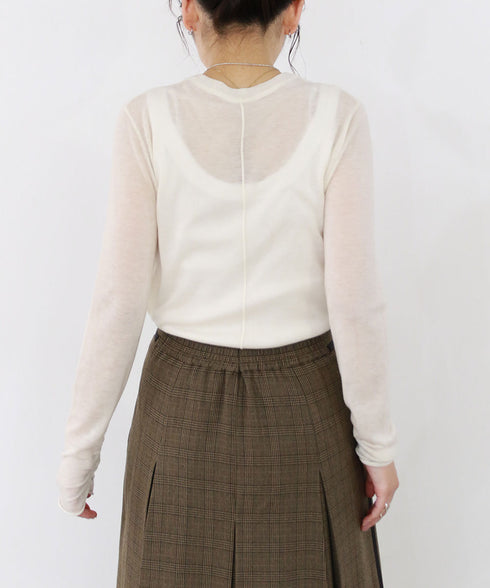 16G sheer wool knit