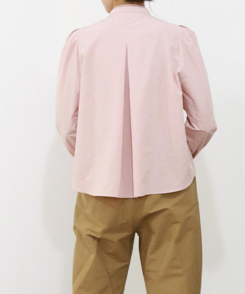 modern sleeve jabot blouse