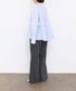 <9/4発売>tuck frill flare shirt