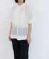code leaver lace pintuck blouse