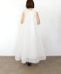 sheer starched cotton 2way gather dress
