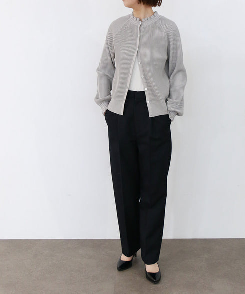 rayon nylon ripple 2way cardigan