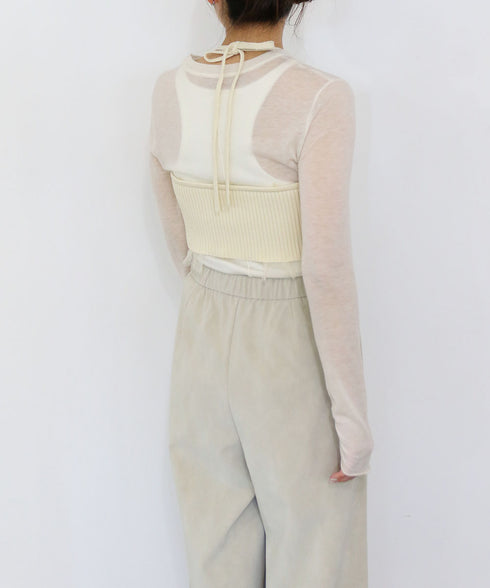 polyester honeycomb knit camisole