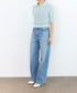 diamond openwork polo knit
