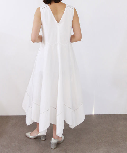 【SOI-MeME】ladder lace handkerchief skirt dress