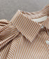 modern strip volume sleeve shirt