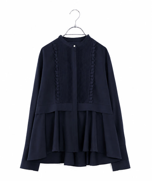 <9/4発売>tuck frill flare shirt