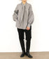 【SOI-MeME】stripe embroidery tie blouse