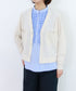 16G paper knit cocoon sleeve cardigan