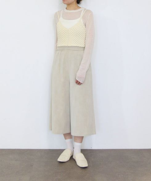 polyester honeycomb knit camisole