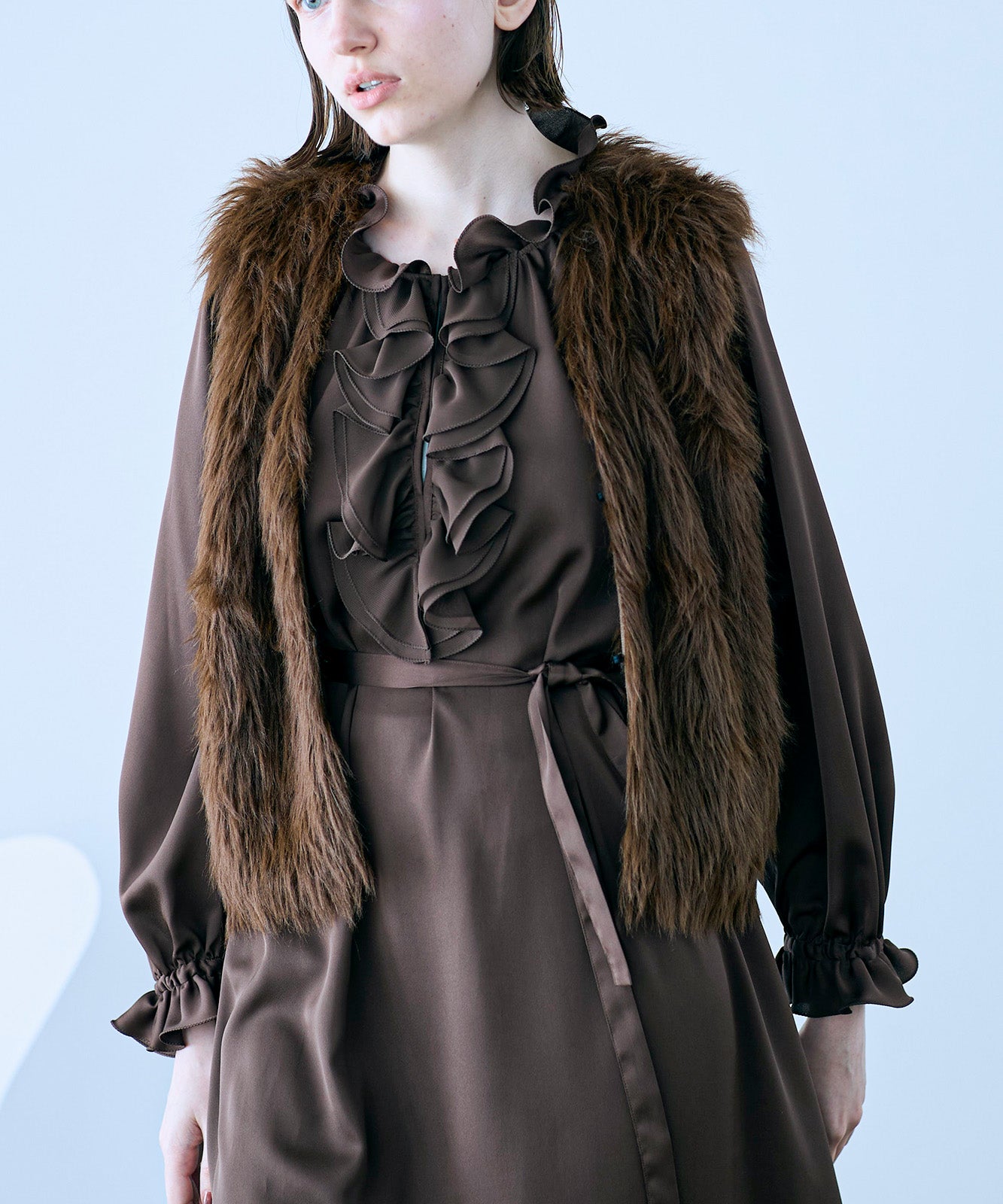 duexieme class♡Marilyn moon tiered dress MARILYN MOON/マリリンムーン】TIERED DRESS