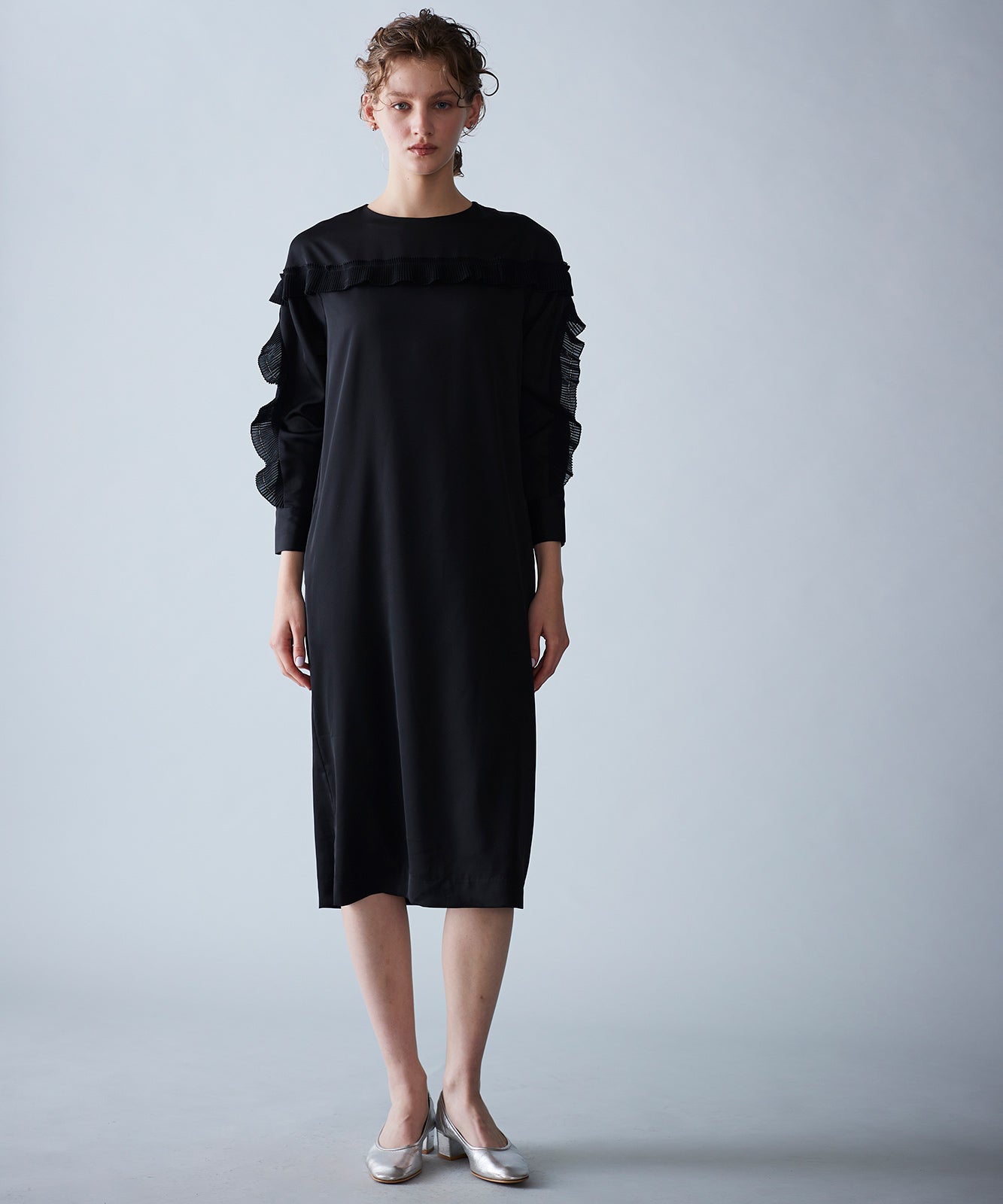 Pleats frill sack dress – MARILYN MOON OFFICIAL ONLINE SHOP