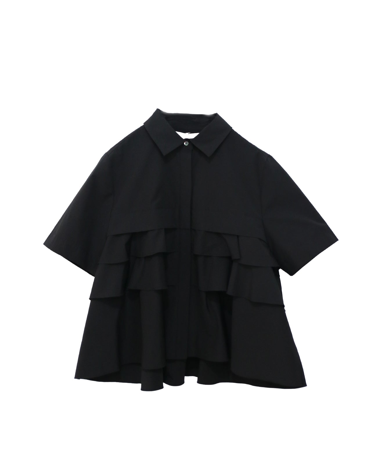 deres half sleeve blouse ブラック 新品未使用 Suiting Cut Off Half Sleeve Tunic - SALE