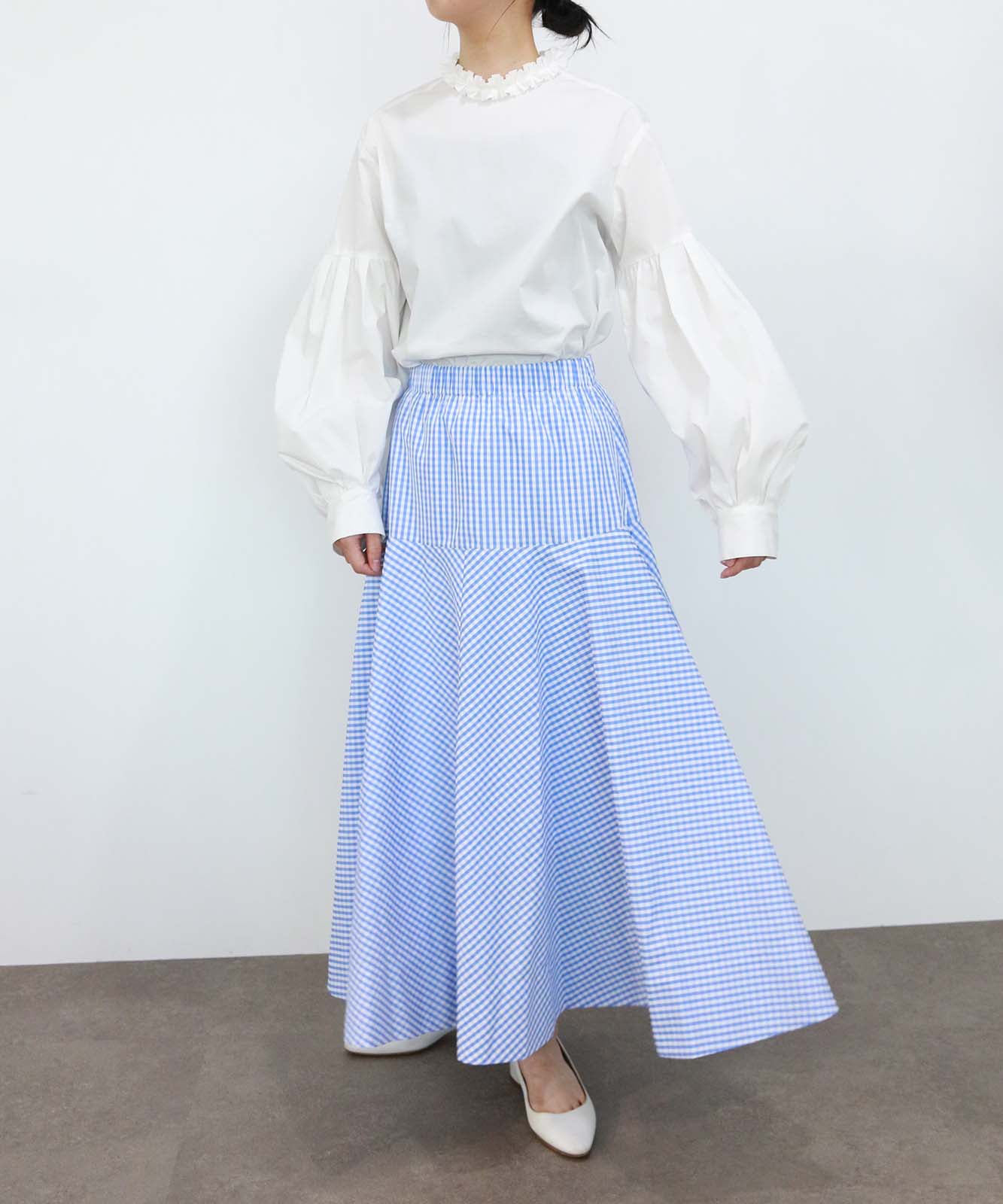 gingham check circular skirt – MARILYN MOON OFFICIAL ONLINE SHOP